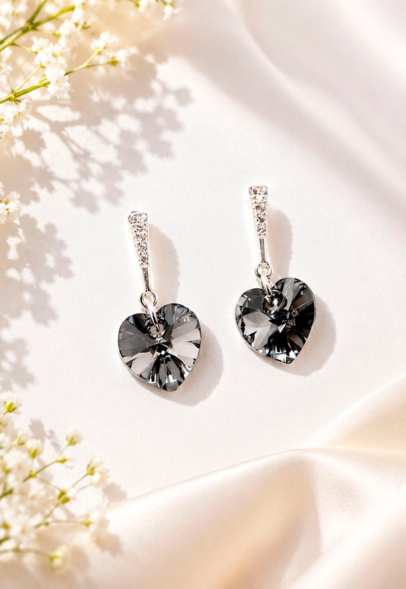 AROS ROMANCE PLATA 925 CRISTAL SWAROVSKI® SILVER NIGHT - 2