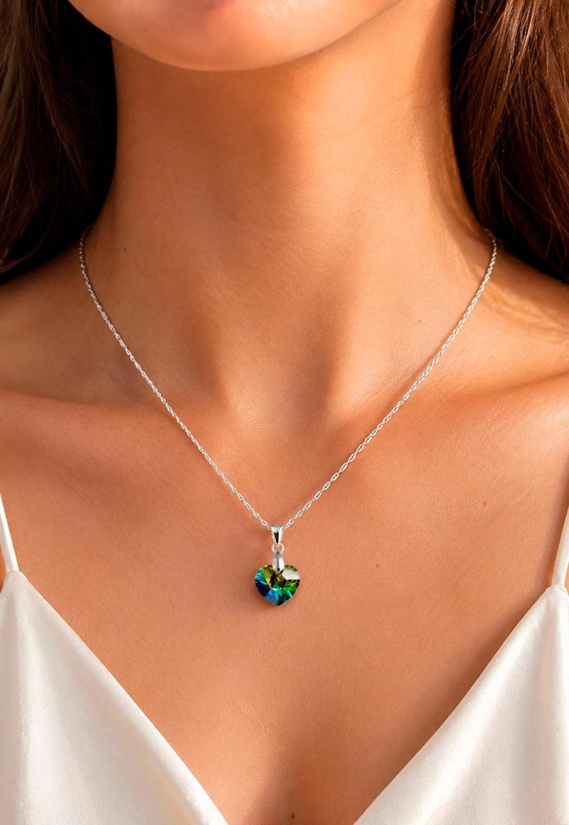 COLLAR ROMANCE PLATA 925 CRISTAL Swarovski® VITRAL MEDIUM - 6
