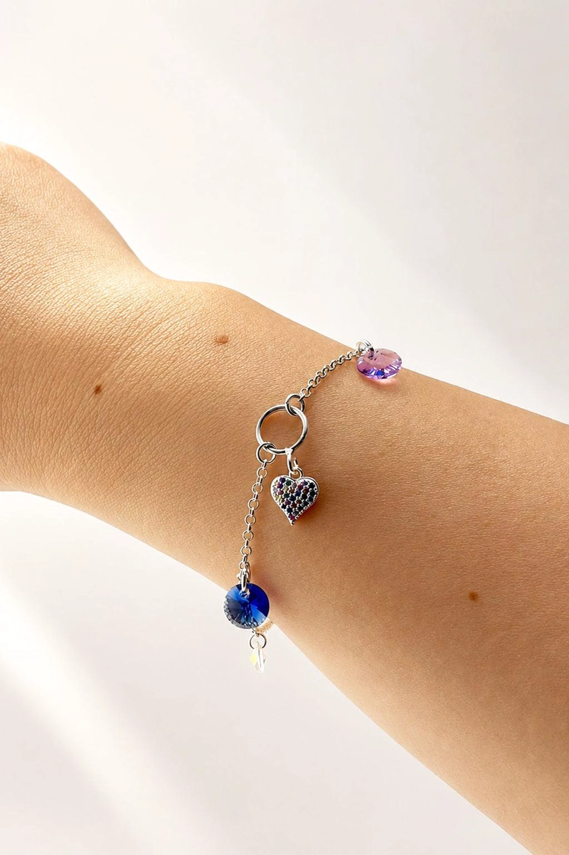 PULSERA AMISTAD PLATA 925 CRISTAL SWAROVSKI® - 6