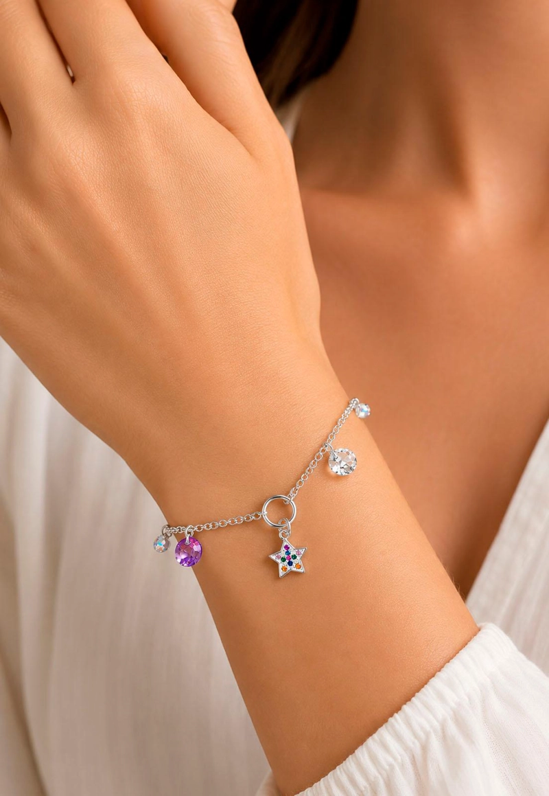 PULSERA ESTELAR PLATA 925 CRISTAL SWAROVSKI® - 4