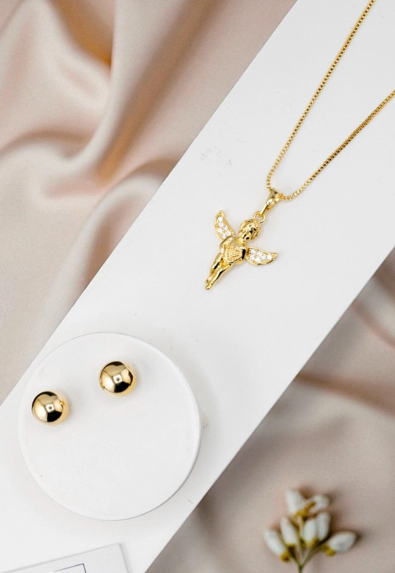 CONJUNTO ANGEL GOLD 24K MICROCIRCONES - 4