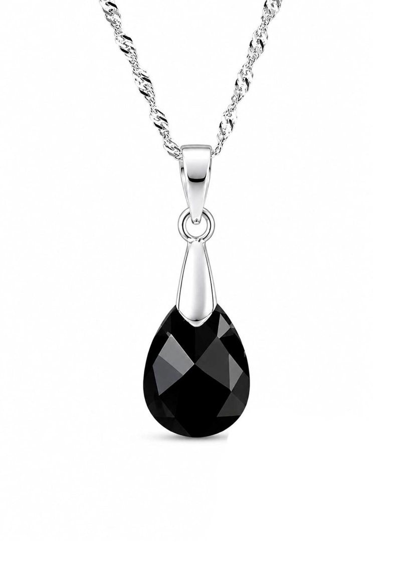 COLLAR ENCANTO PLATA 925 CRISTAL SWAROVSKI® JET - 1