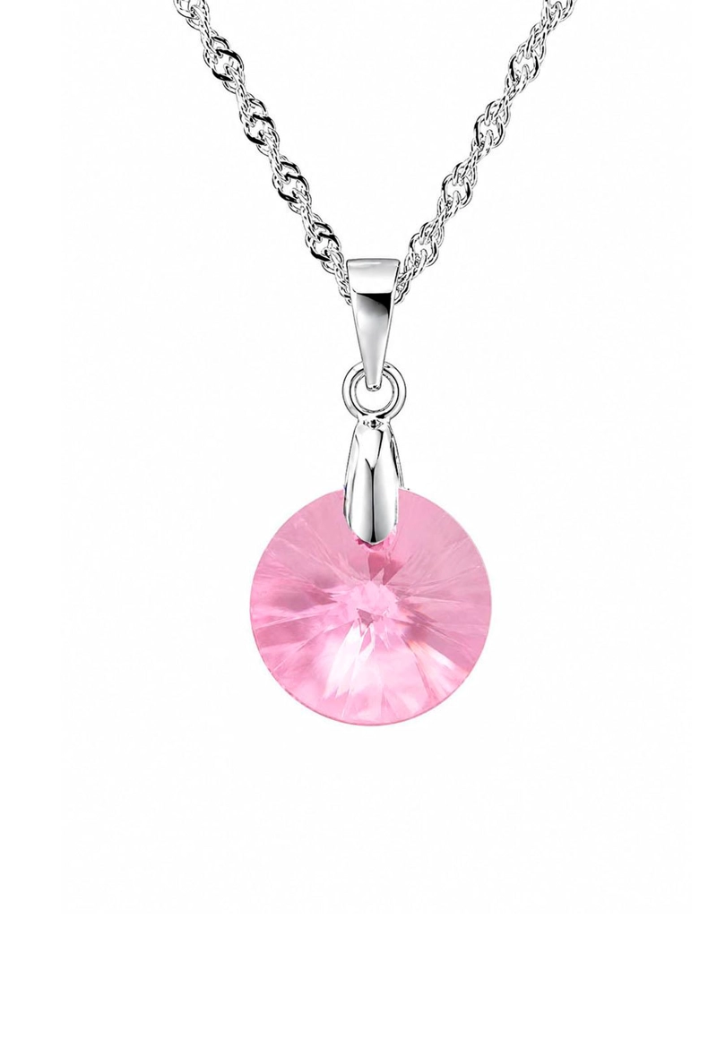 COLLAR PARIS PLATA 925 CRISTAL SWAROVSKI®  ROSE SHIMMER - 1
