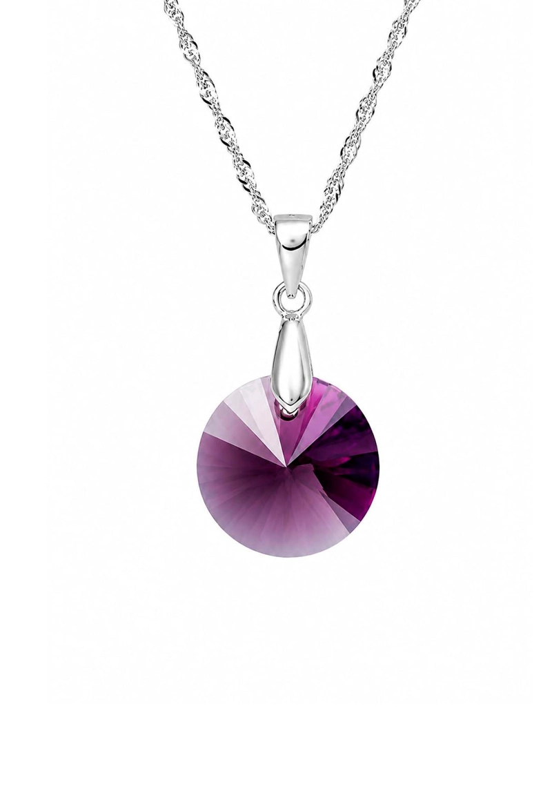 COLLAR PARIS PLATA 925 CRISTAL SWAROVSKI® AMETHYST - 1