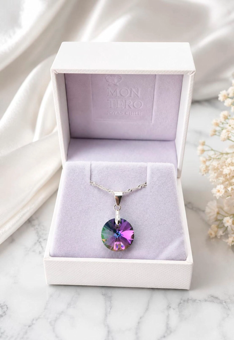 COLLAR PARIS PLATA 925 CRISTAL SWAROVSKI® PARADISE SHINE - 6