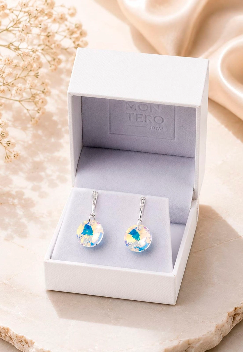 AROS PARIS PLATA 925 CRISTAL  SWAROVSKI® AURORA BOREAL - 2
