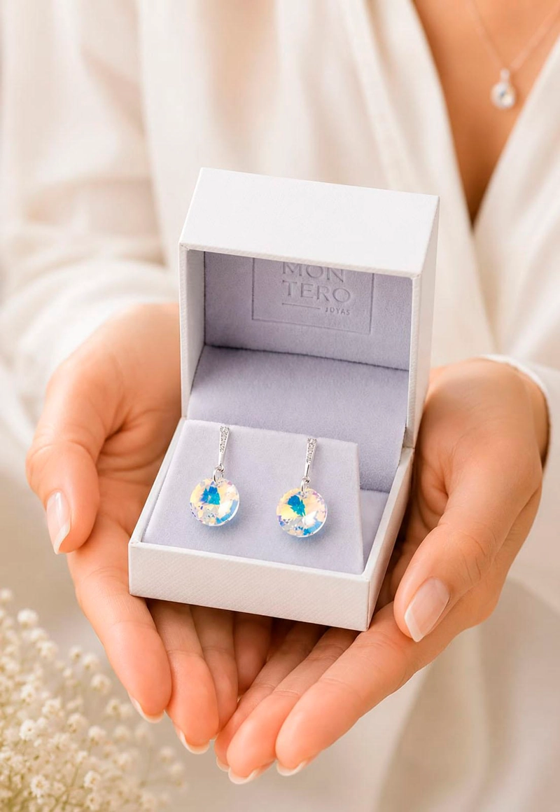 AROS PARIS PLATA 925 CRISTAL  SWAROVSKI® AURORA BOREAL - 5