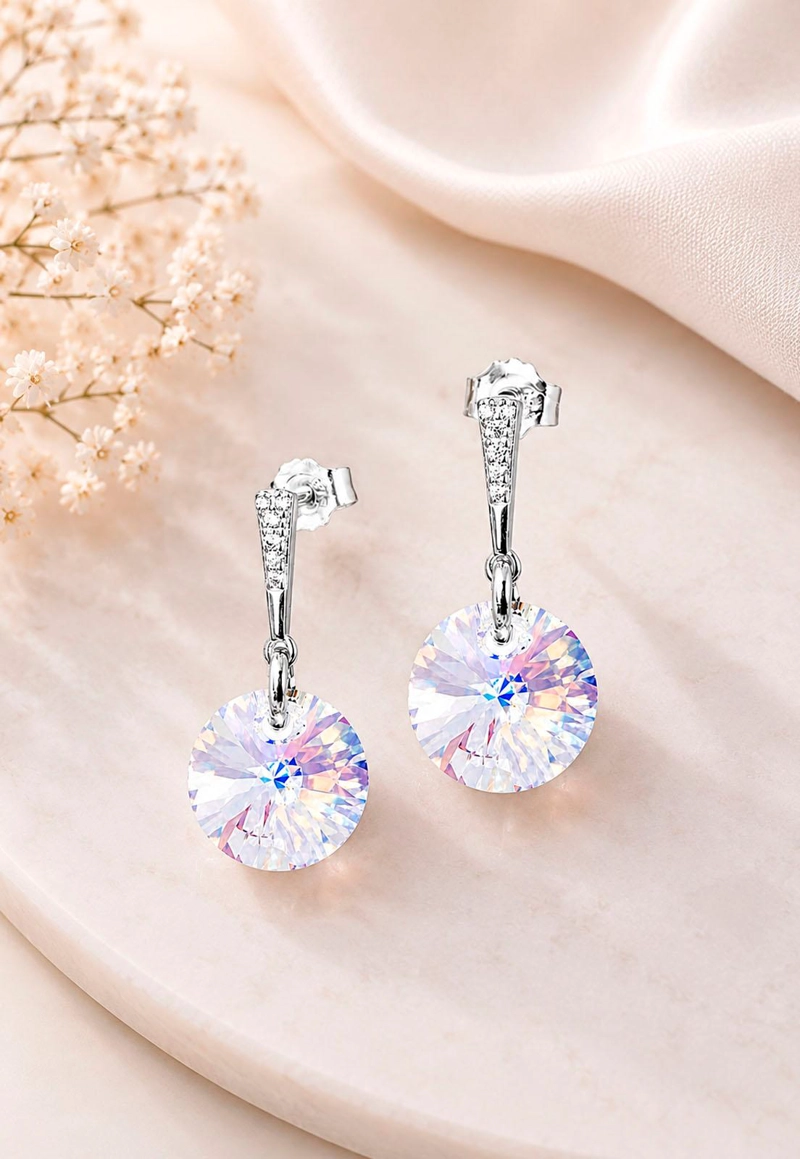 AROS PARIS PLATA 925 CRISTAL  SWAROVSKI® AURORA BOREAL - 6