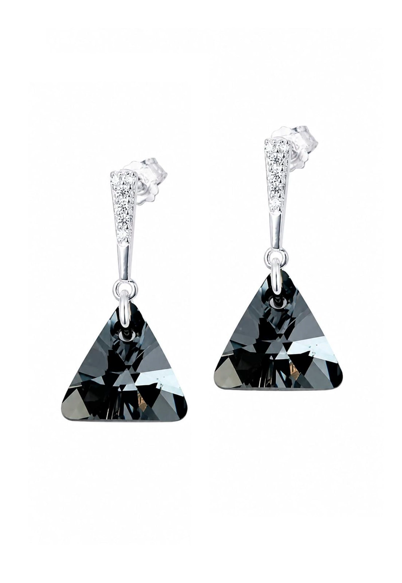 AROS TRINIDAD PLATA 925 CRISTAL SWAROVSKI® SILVER NIGHT - 1