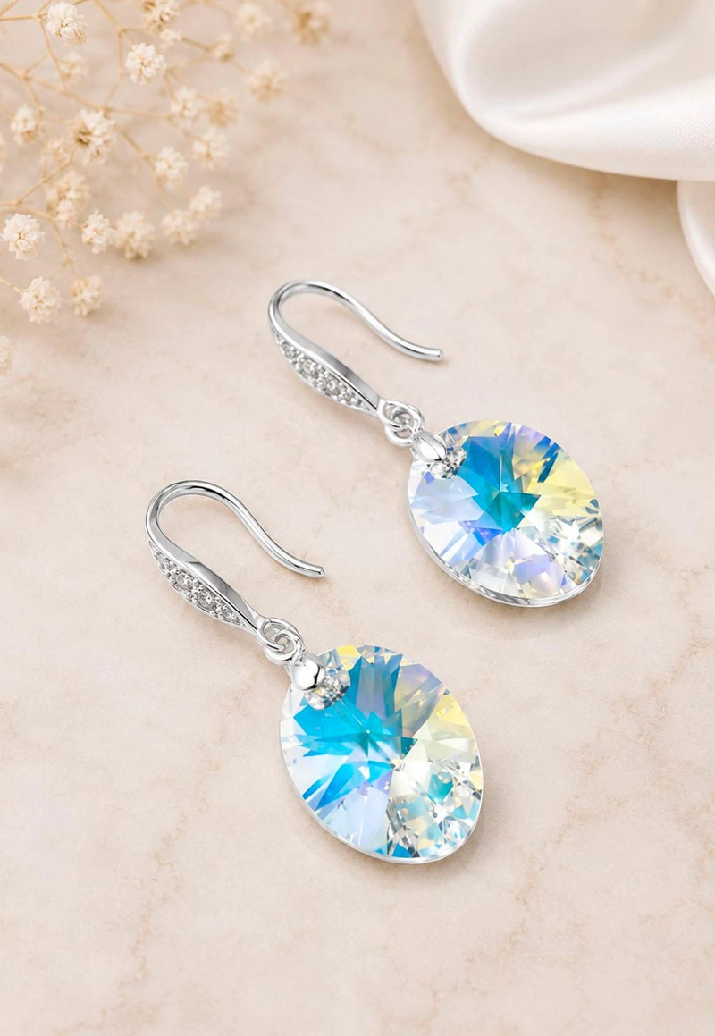 AROS GRAN PRAGA PLATA 925 CRISTAL SWAROVSKI® AURORA BOREAL - 7