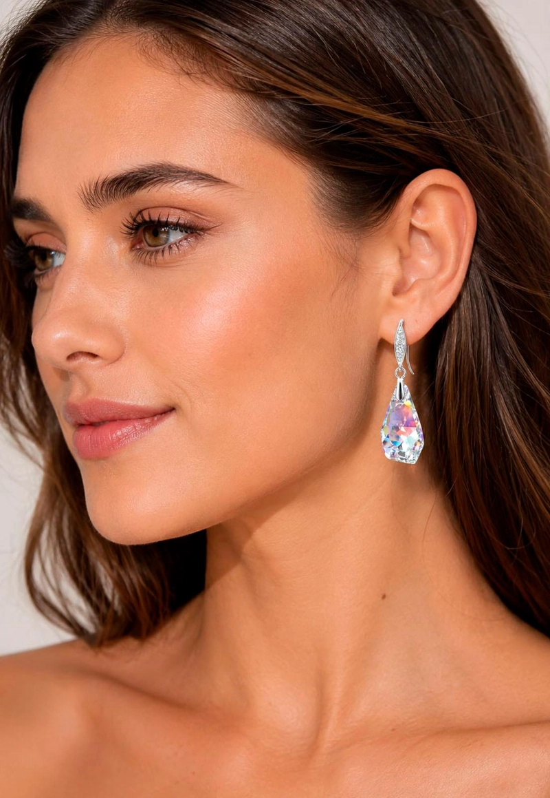 AROS SOFIA PLATA 925 CRISTAL SWAROVSKI® AURORA BOREAL - 7