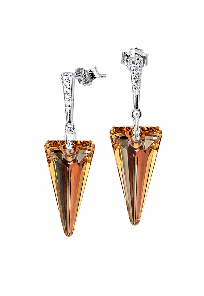 AROS SEVILLA PLATA 925 CRISTAL SWAROVSKI® GOLDEN SHADOW - 1