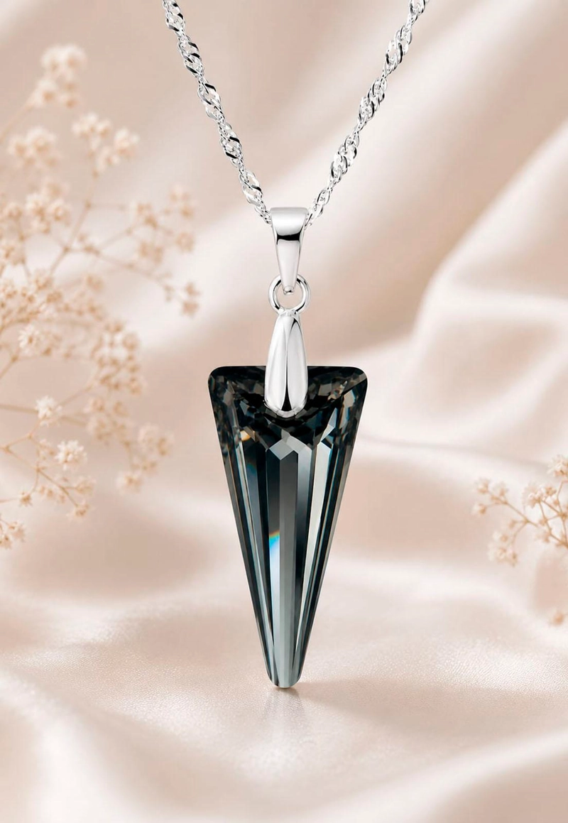 COLLAR SEVILLA PLATA 925 CRISTAL SWAROVSKI® SILVER NIGHT - 5