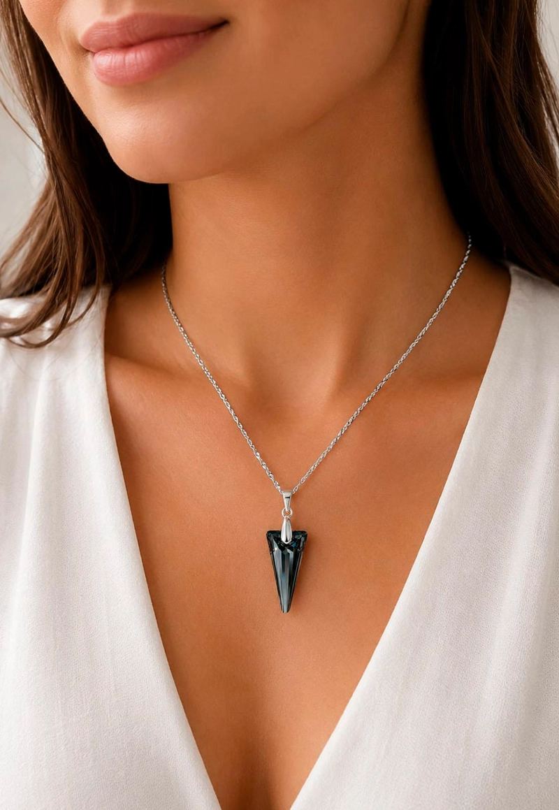 COLLAR SEVILLA PLATA 925 CRISTAL SWAROVSKI® SILVER NIGHT - 7