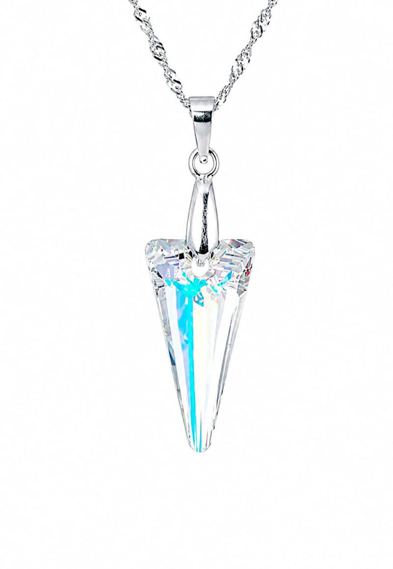 COLLAR SEVILLA PLATA 925 CRISTAL SWAROVSKI® AURORA BOREAL - 1
