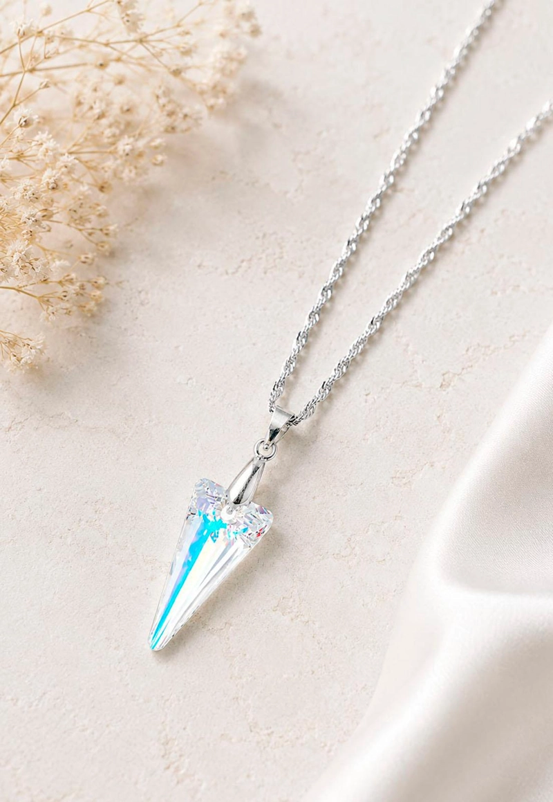 COLLAR SEVILLA PLATA 925 CRISTAL SWAROVSKI® AURORA BOREAL - 7
