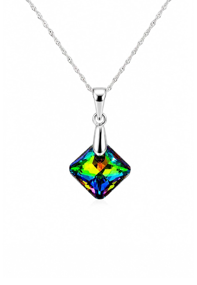 COLLAR CRISTINA PLATA 925 CRISTAL SWAROVSKI® VITRAL MEDIUM - 1