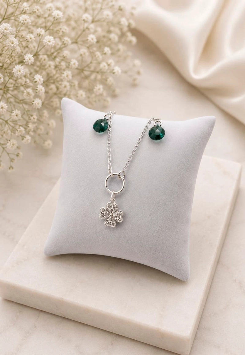 PULSERA FORTUNA PLATA 925 CRISTAL SWAROVSKI® EMERALD - 6