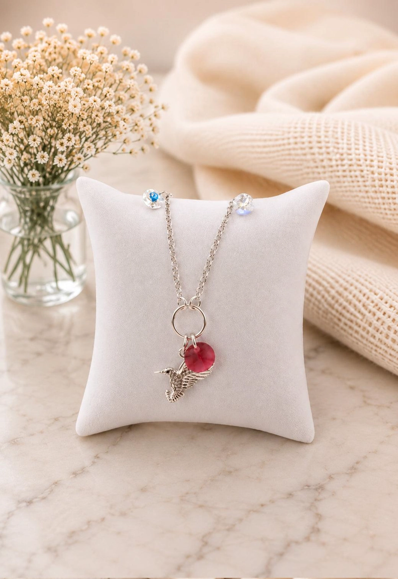 PULSERA COLIBRI PLATA 925 CRISTAL SWAROVSKI® SIAM - 4