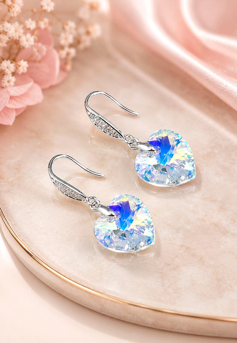 AROS GRAN ROMANCE PLATA 925 CRISTAL SWAROVSKI® AURORA BOREAL - 3