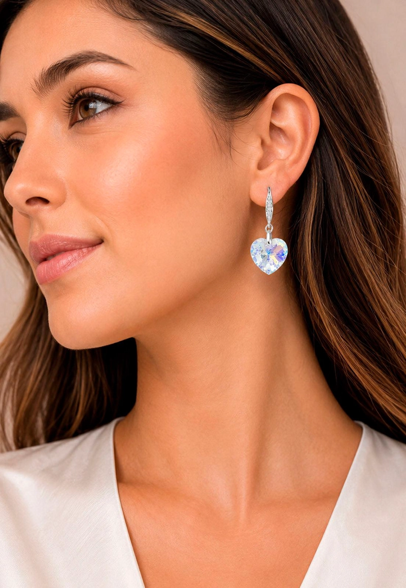 AROS GRAN ROMANCE PLATA 925 CRISTAL SWAROVSKI® AURORA BOREAL - 4
