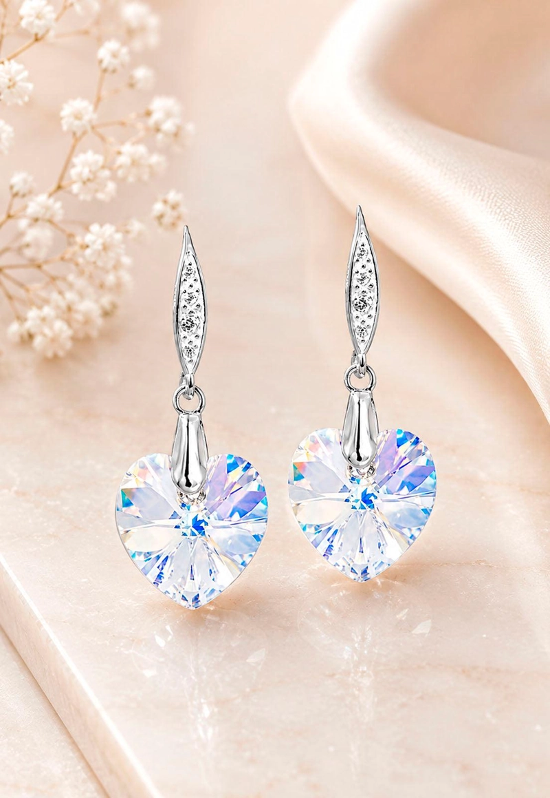 AROS GRAN ROMANCE PLATA 925 CRISTAL SWAROVSKI® AURORA BOREAL - 5