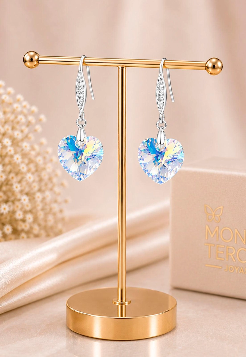 AROS GRAN ROMANCE PLATA 925 CRISTAL SWAROVSKI® AURORA BOREAL - 7