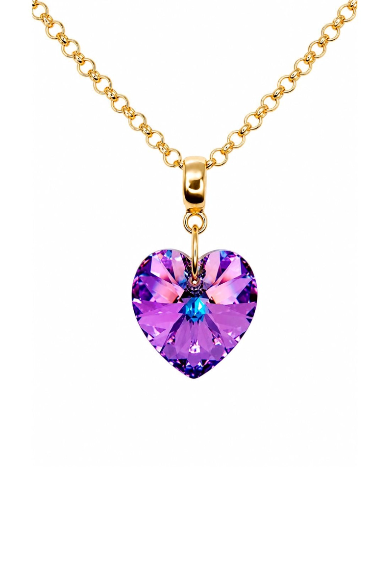 COLLAR GRAN ROMANCE GOLD 24K CRISTAL SWAROVSKI® VITRAL LIGHT - 1