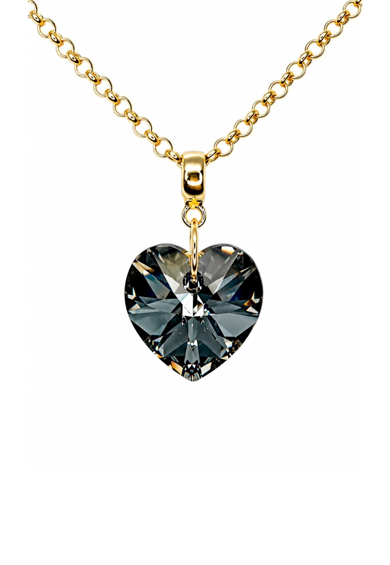 COLLAR GRAN ROMANCE GOLD 24K CRISTAL SWAROVSKI® SILVER NIGHT - 1