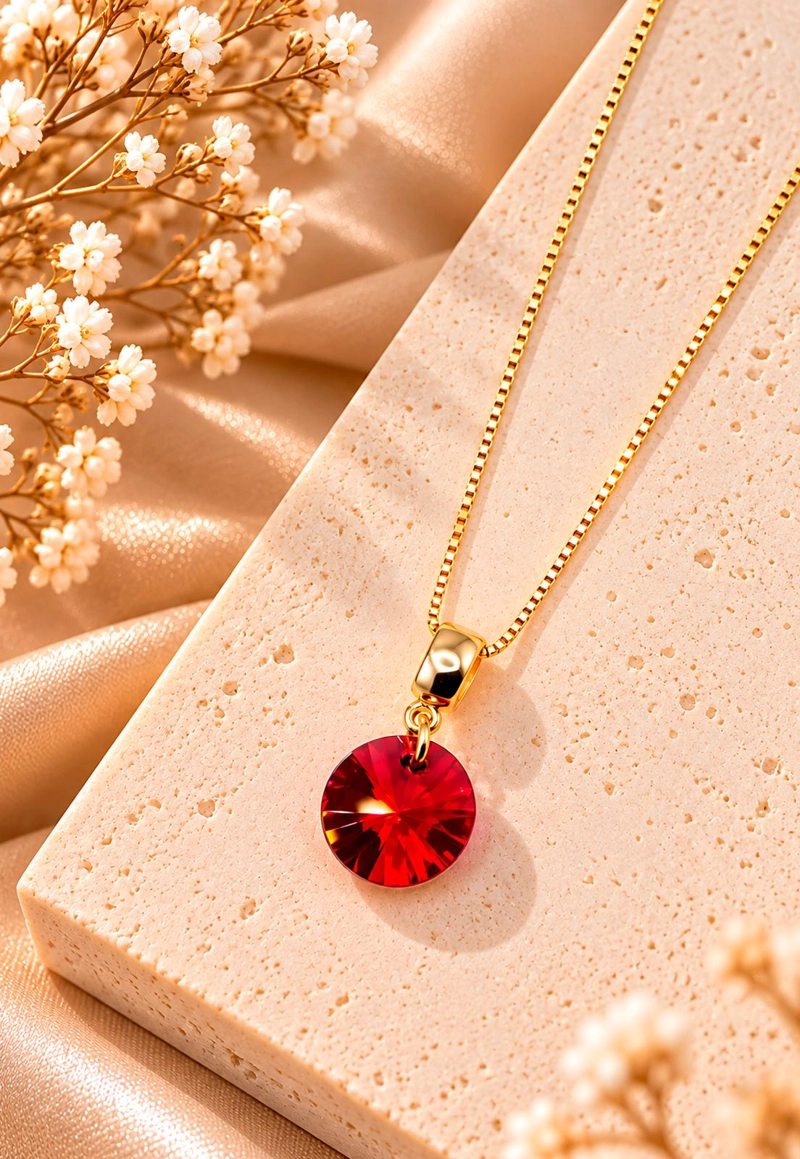 COLLAR AURORA GOLD 24K CRISTAL SWAROVSKI® SIAM - 2