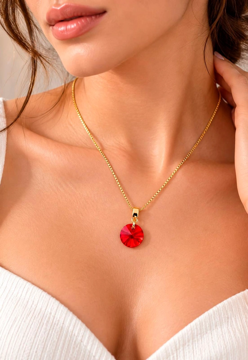 COLLAR AURORA GOLD 24K CRISTAL SWAROVSKI® SIAM - 4