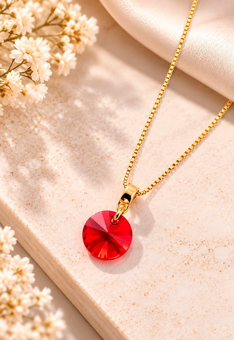 COLLAR AURORA GOLD 24K CRISTAL SWAROVSKI® SIAM - 7