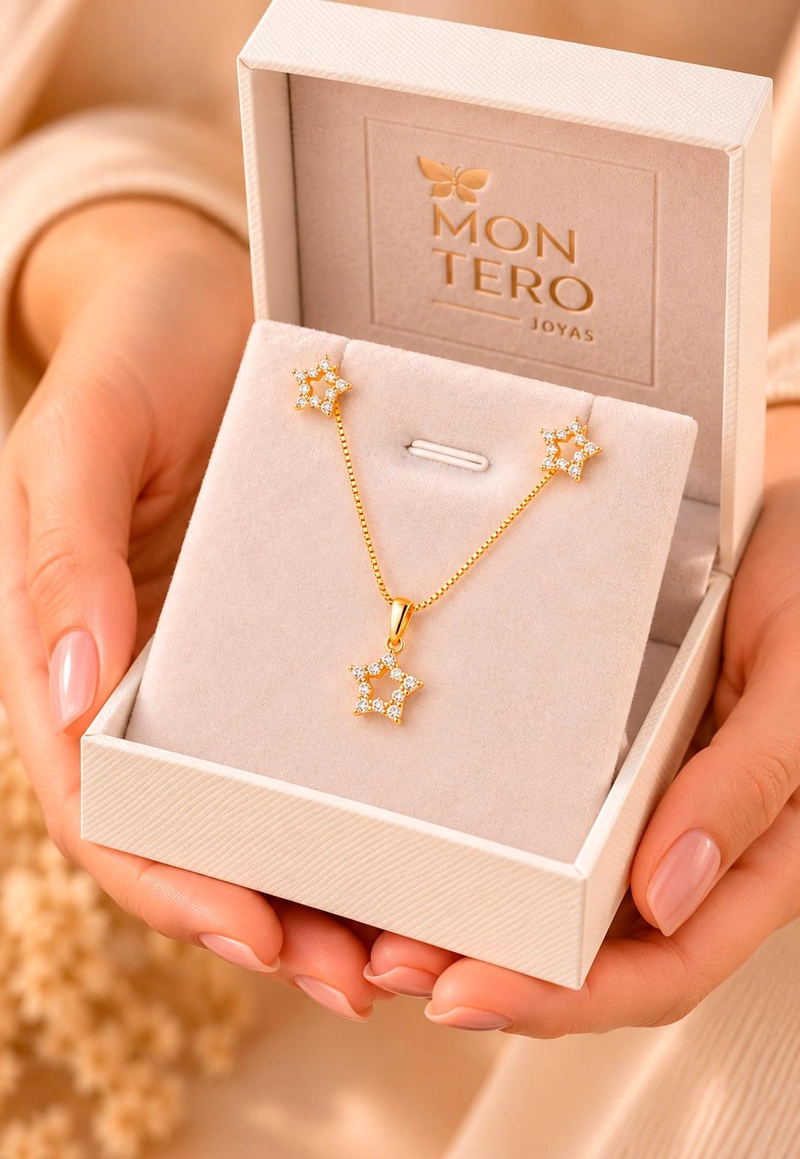 CONJUNTO AURORA GOLD 24K MICROCIRCONES - 7