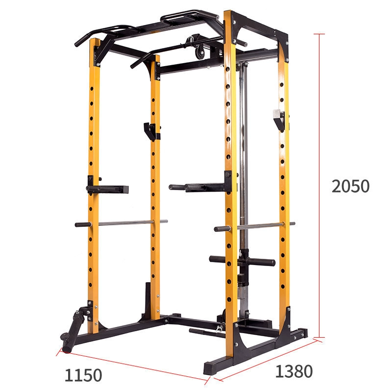 SQUAT RACK YELLOW MULTIFUNCIONAL - 2