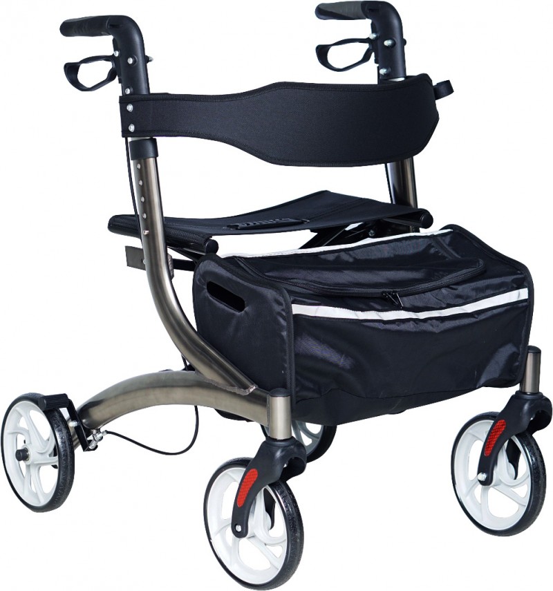 ANDADOR FIRST CARE 4PRE 4 RUEDAS CANASTO Y ASIENTO PREMIUM - 1
