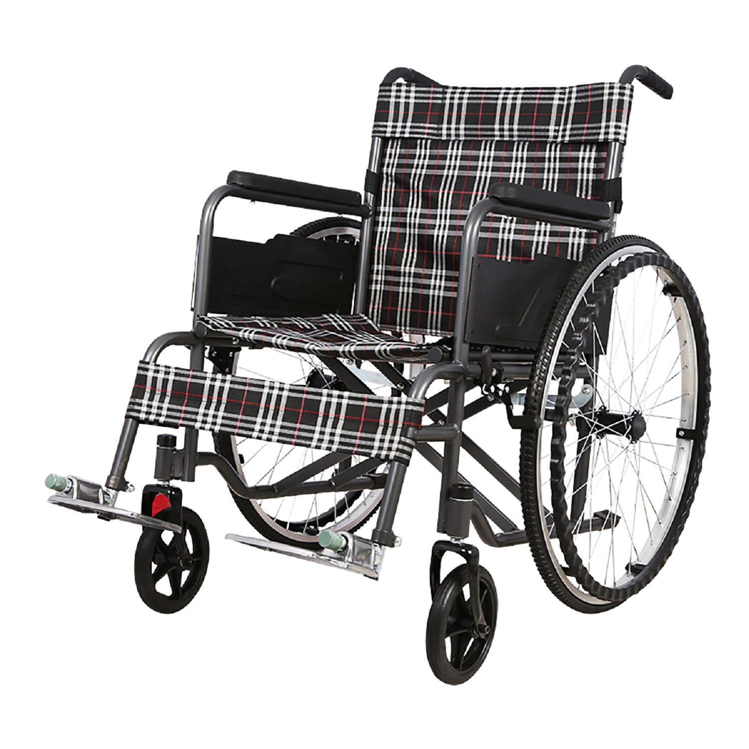 SILLA FIRST CARE SRS RUEDAS STANDARD PLEGABLE GRIS - 1