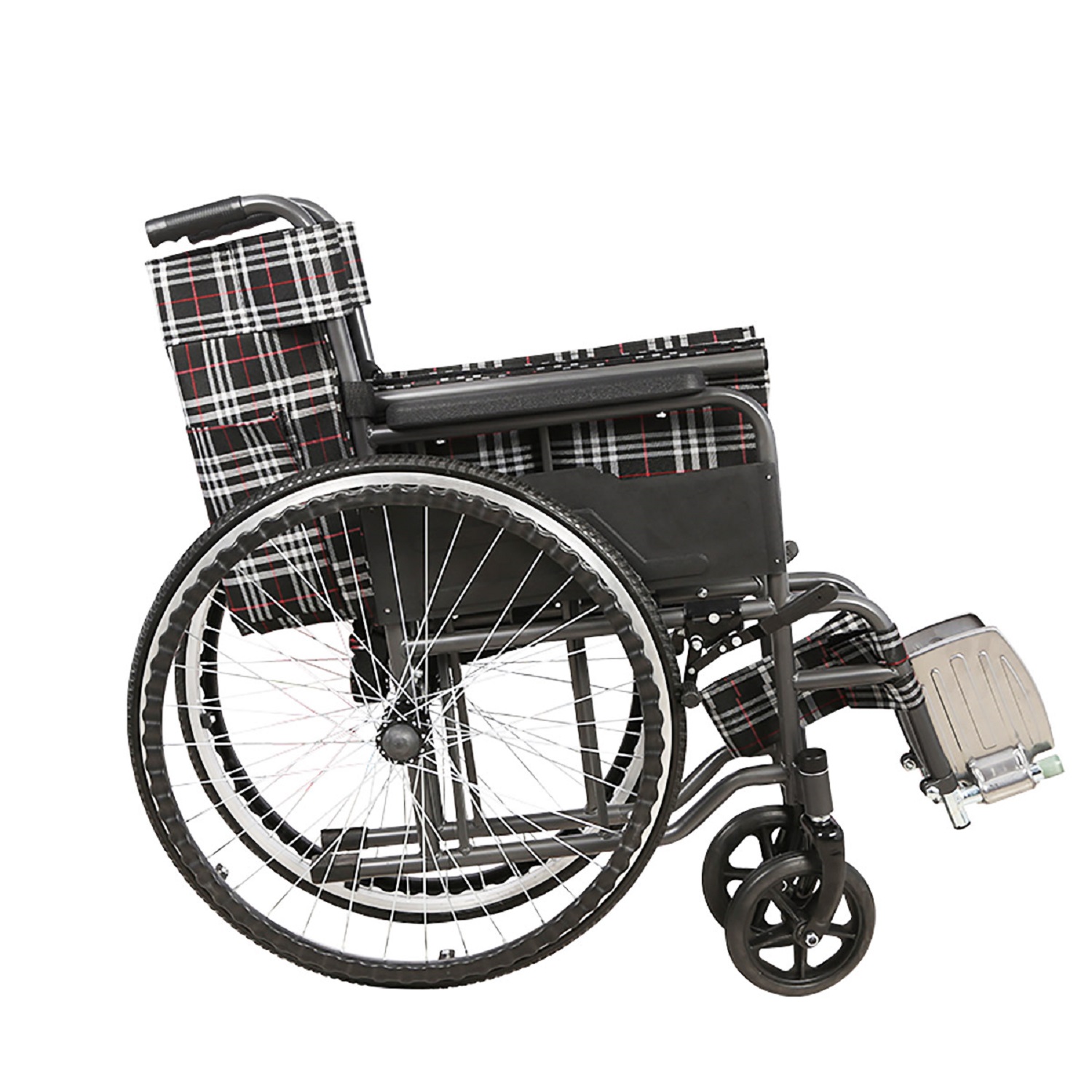 SILLA FIRST CARE SRS RUEDAS STANDARD PLEGABLE GRIS - 5