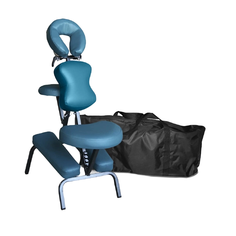 SILLA DE MASAJES CAMILLAS CHILE PLEGABLE S1 PRO VERDE AZULADO - 2