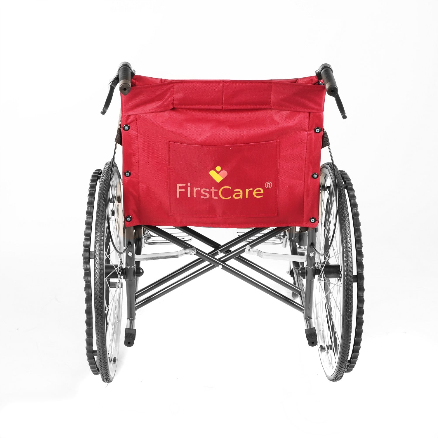SILLA FIRST CARE SRSP RUEDAS STANDARD PLEGABLE ROJO - 3