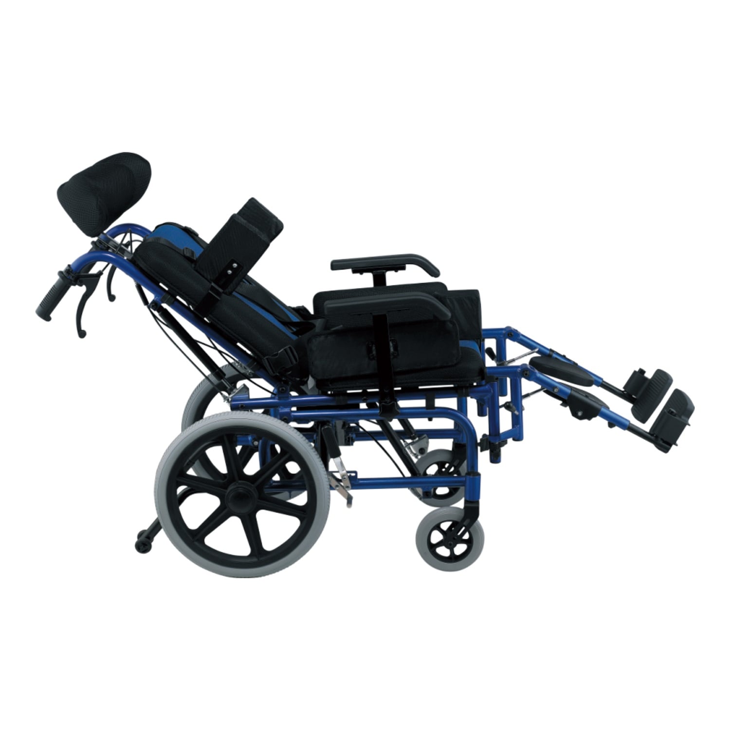 SILLA FIRST CARE RUEDAS RECLINABLE NIÑO AZUL PRO - 2