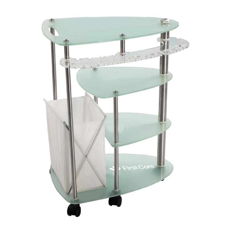 CARRO ORGANIZADOR FIRST CARE MULTIUSO 4 NIVELES VIDRIO PREMIUM - 1
