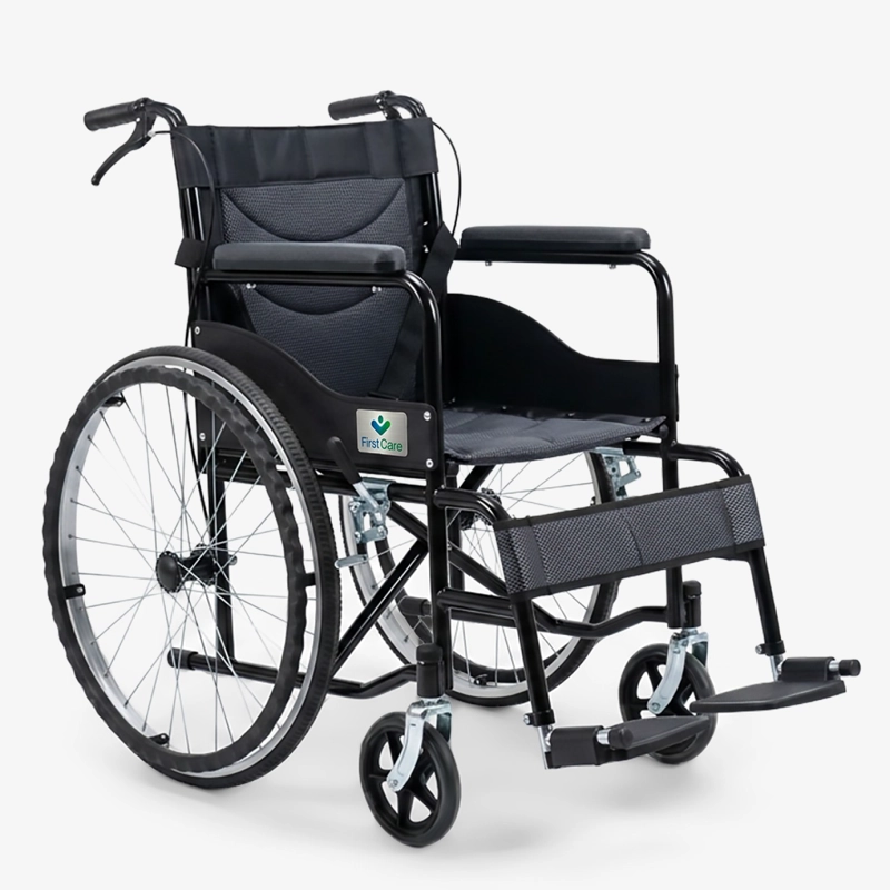 SILLA DE RUEDAS ULTRA LIVIANA PREMIUM - NEGRO - 1