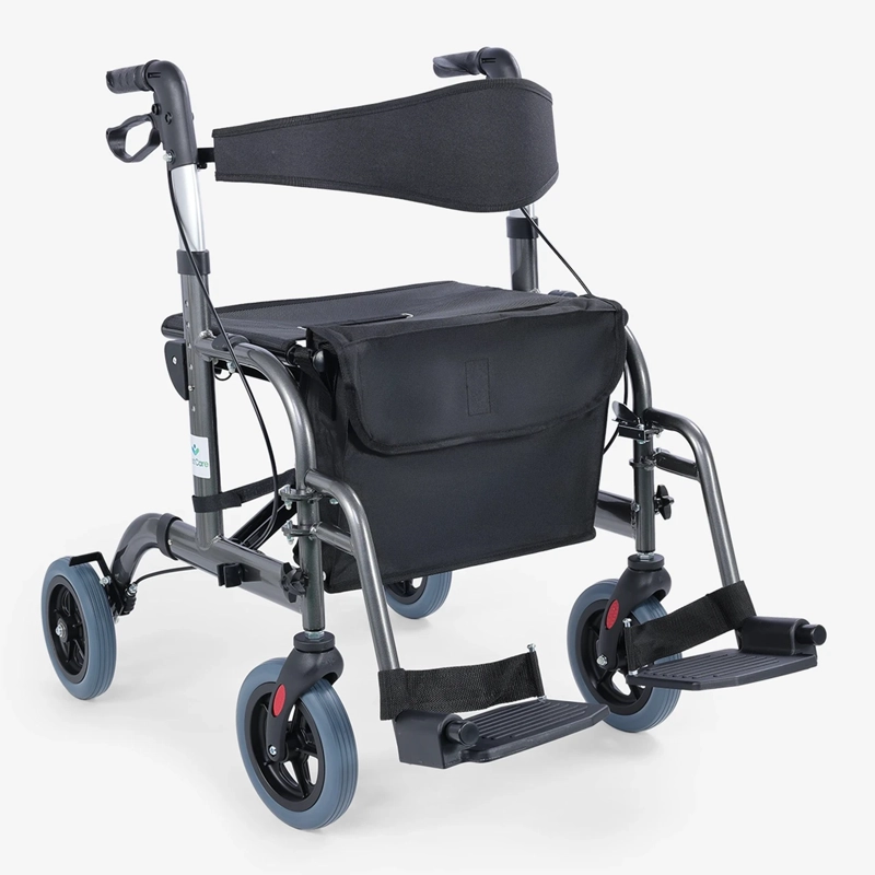 ANDADOR 4 RUEDAS CANASTO ASIENTO Y REPOSAPIE S PRO - 1