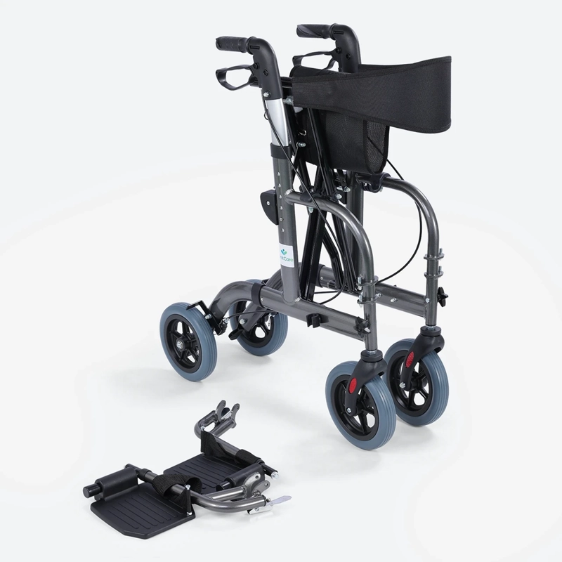ANDADOR 4 RUEDAS CANASTO ASIENTO Y REPOSAPIE S PRO - 10