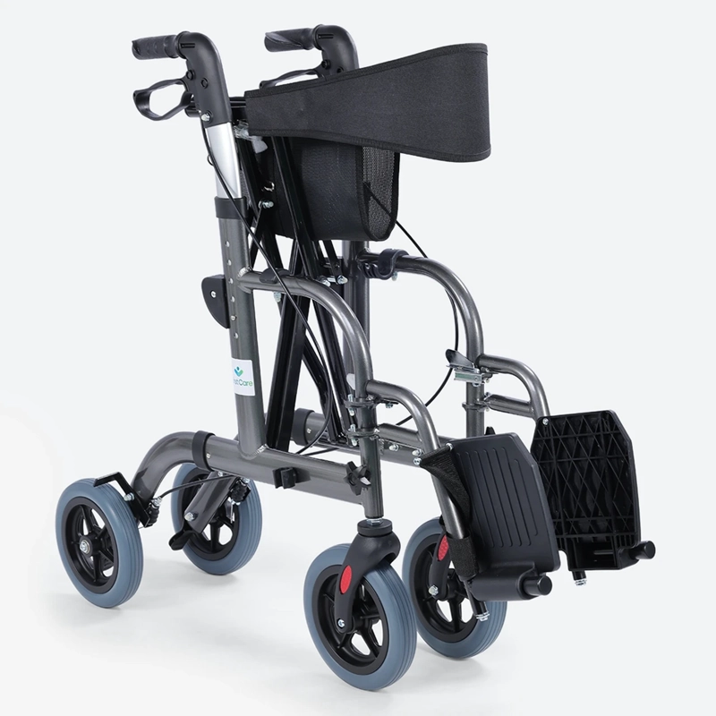 ANDADOR 4 RUEDAS CANASTO ASIENTO Y REPOSAPIE S PRO - 7