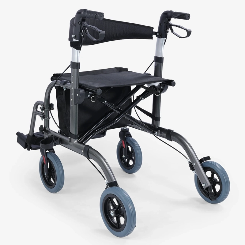 ANDADOR 4 RUEDAS CANASTO ASIENTO Y REPOSAPIE S PRO - 9