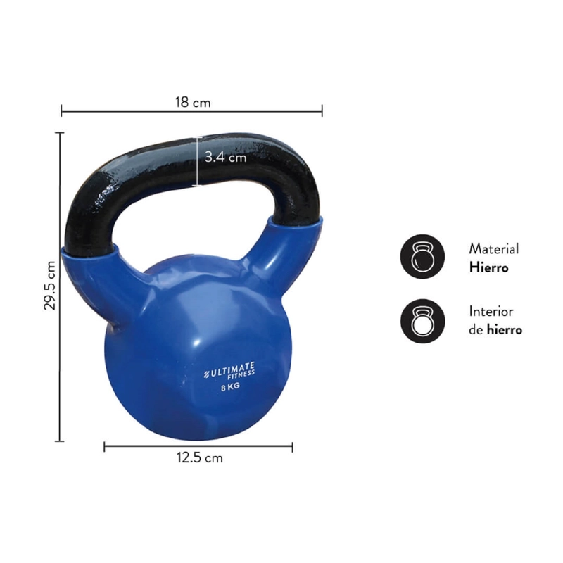 KETTLEBELL PRO – PESA RUSA 8 KG - 2