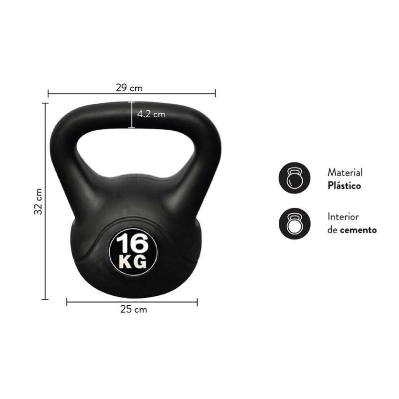 KETTLEBELL - PESA RUSA 16 KG - 2