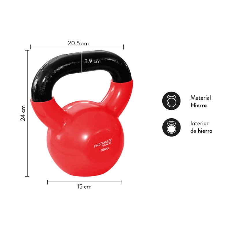 KETTLEBELL PRO - PESA RUSA 16 KG - 2