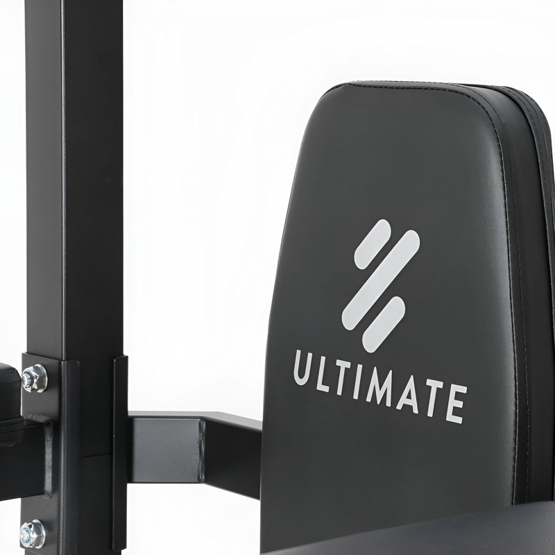 MÁQUINA ULTIMATE FITNESS EDB1 ESTACIÓN DOMINADAS PARALELAS MULTIFUNCIÓN PRO CON BANCA - 6